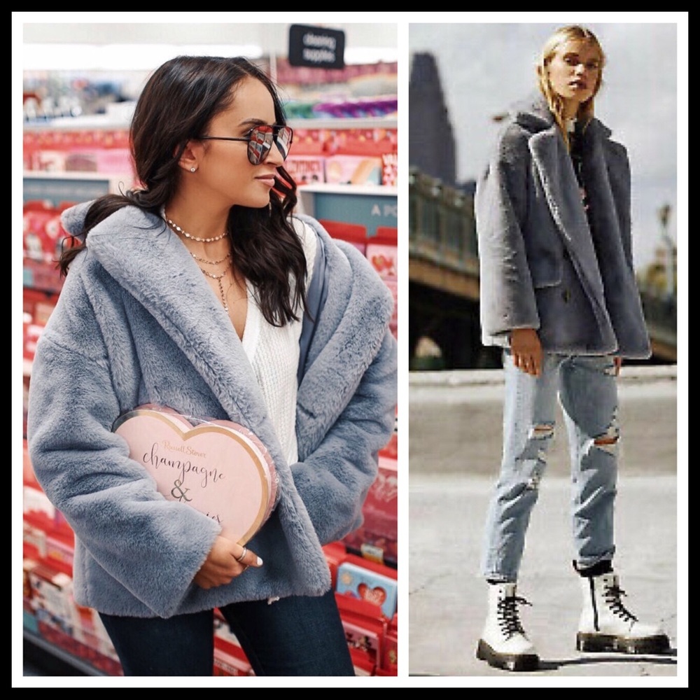 FREE PEOPLE TEDDY COAT JACKET FAUX FUR COAT A3C - Picture 13 of 16